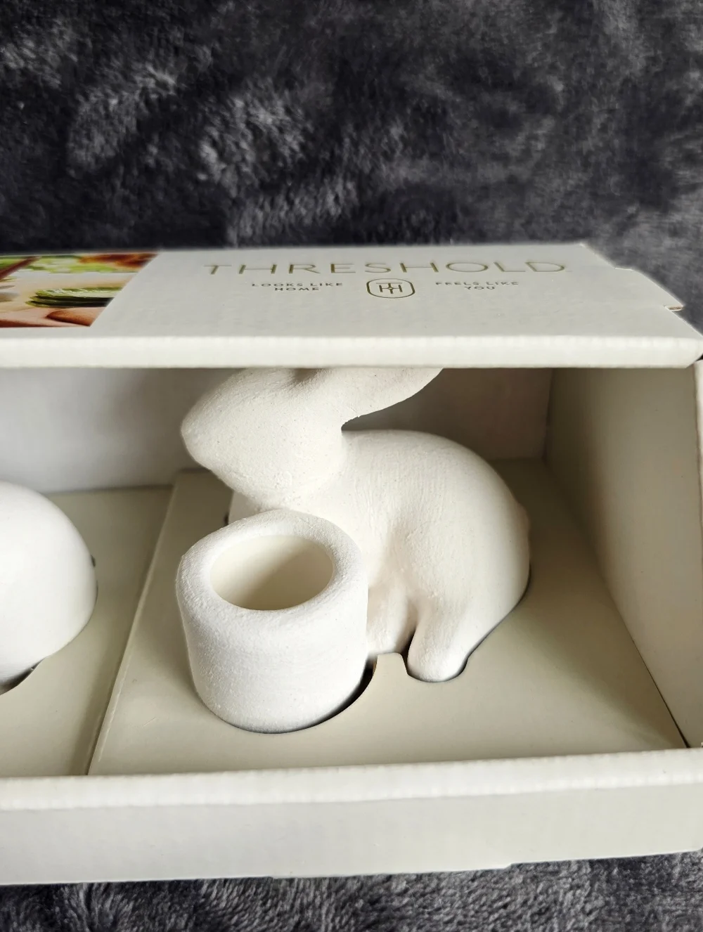 New Easter Set of 3 Ceramic Bunny Taper Candle Holders Threshold Target 2026